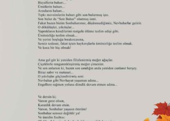 BAHAR DA SON BULURMUŞ MEĞER!