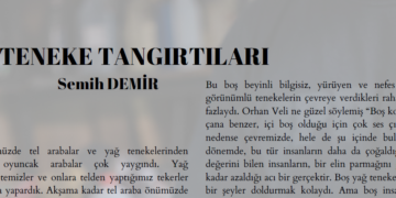 BOŞ TENEKE TANGIRTILARI