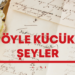 ÖYLE KÜÇÜK ŞEYLER