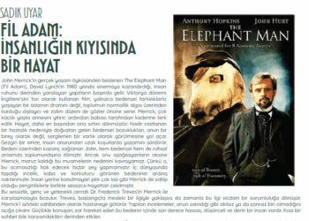 FİL ADAM: İNSANLIĞIN KIYISINDA BİR HAYAT – Sadık Uyar