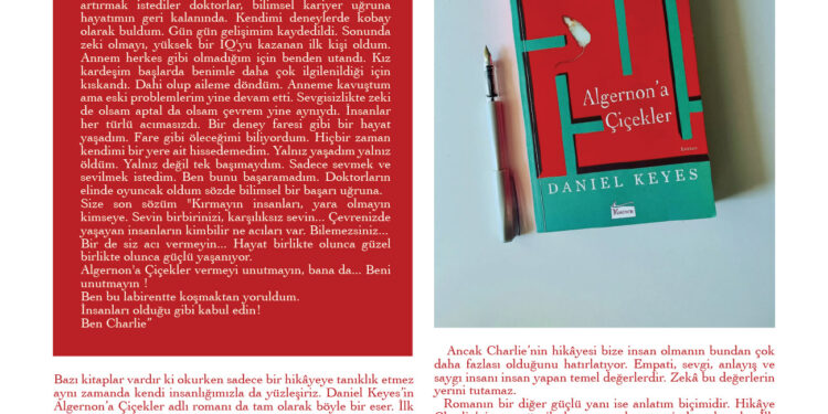 ALGERNON’A ÇİÇEKLER KİTAP İNCELEMESİ -METİN ÖZDEMİR